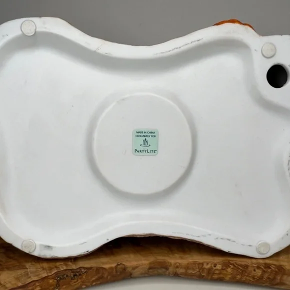 Scarecrow Family PartyLite Vintage Candle Holder Pumpkins Halloween Fall -EUC - Picture 8 of 16